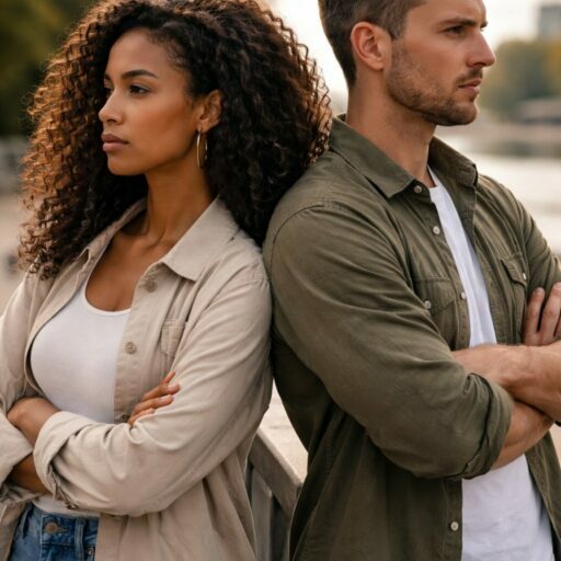 couple mixte dos à dos